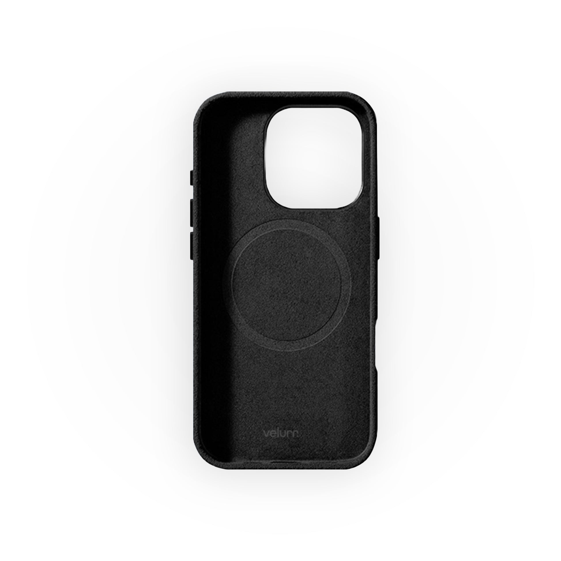 Husă din Alcantara pentru iPhone, Negru