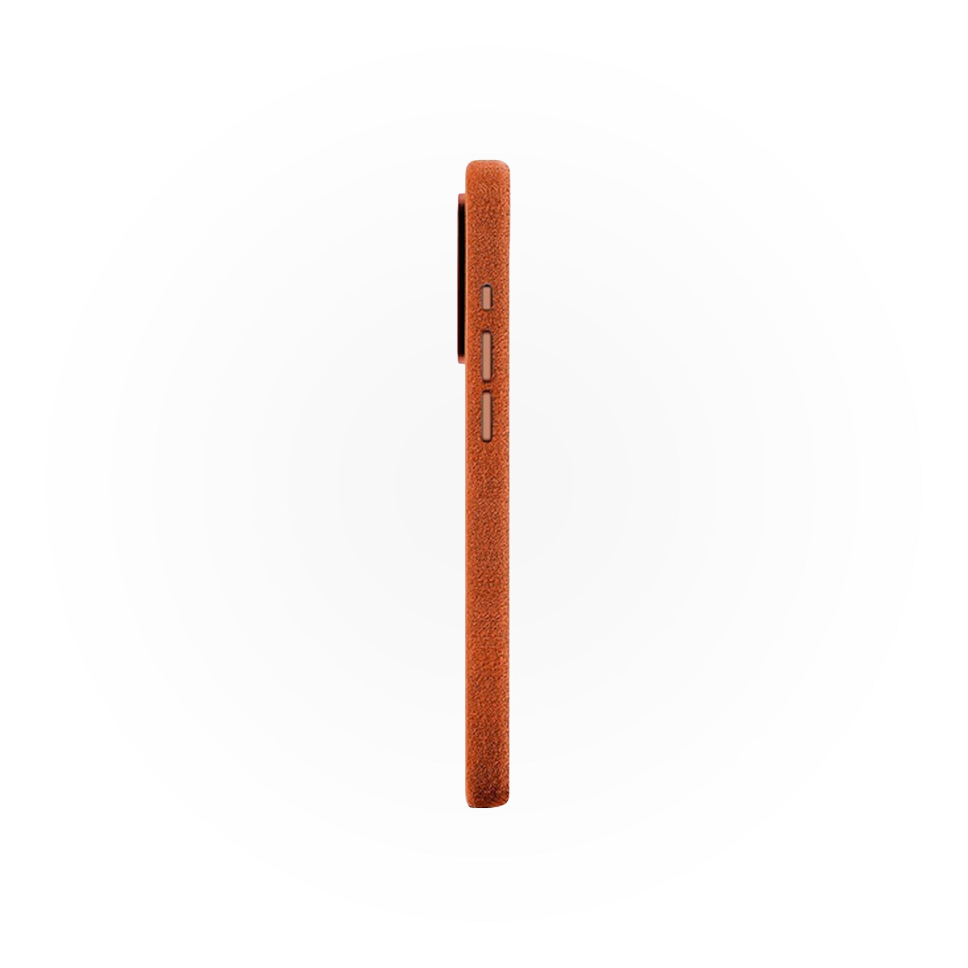 Husă din Alcantara pentru iPhone, Dessert Orange