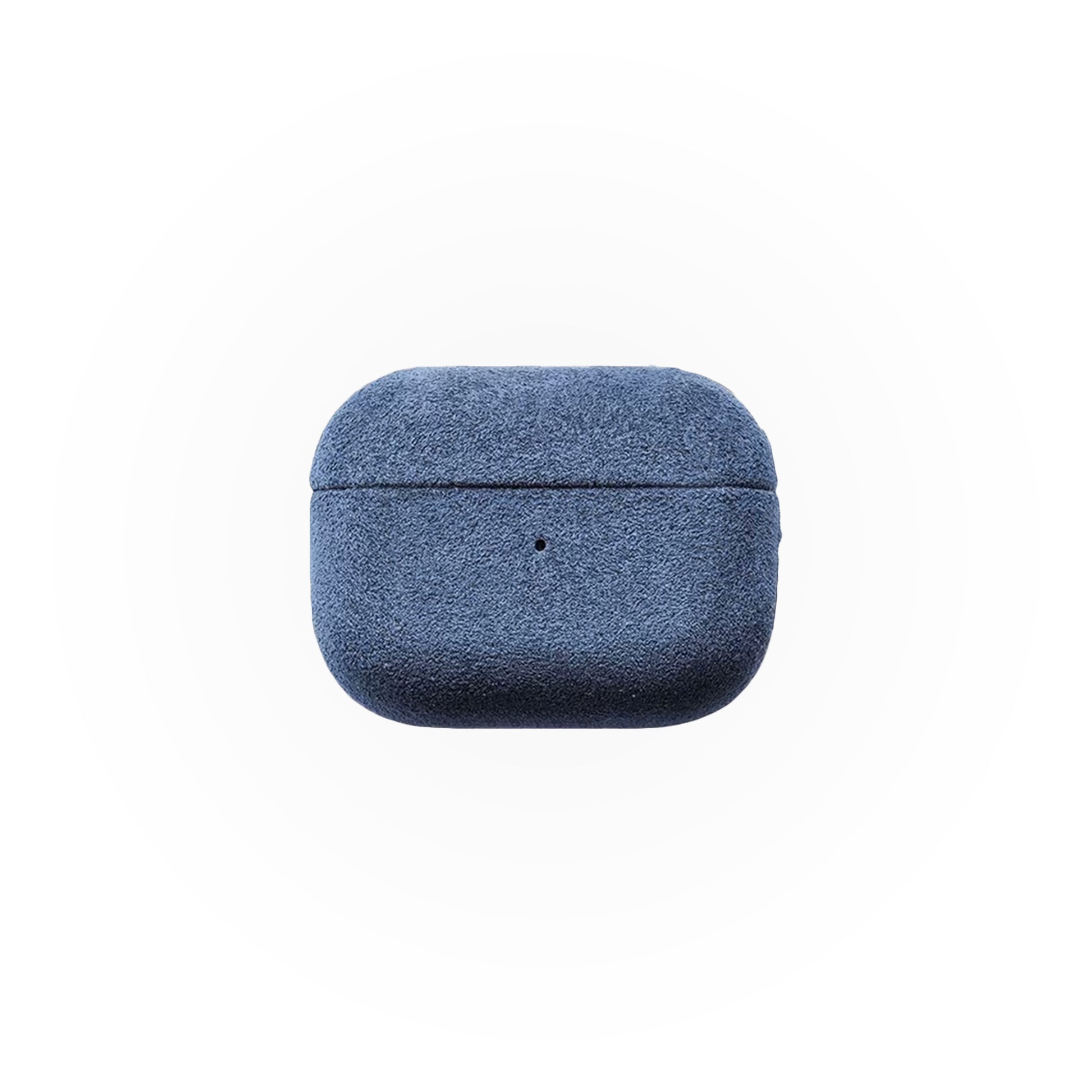 Husă din Alcantara pentru Airpods 4, Navy Blue