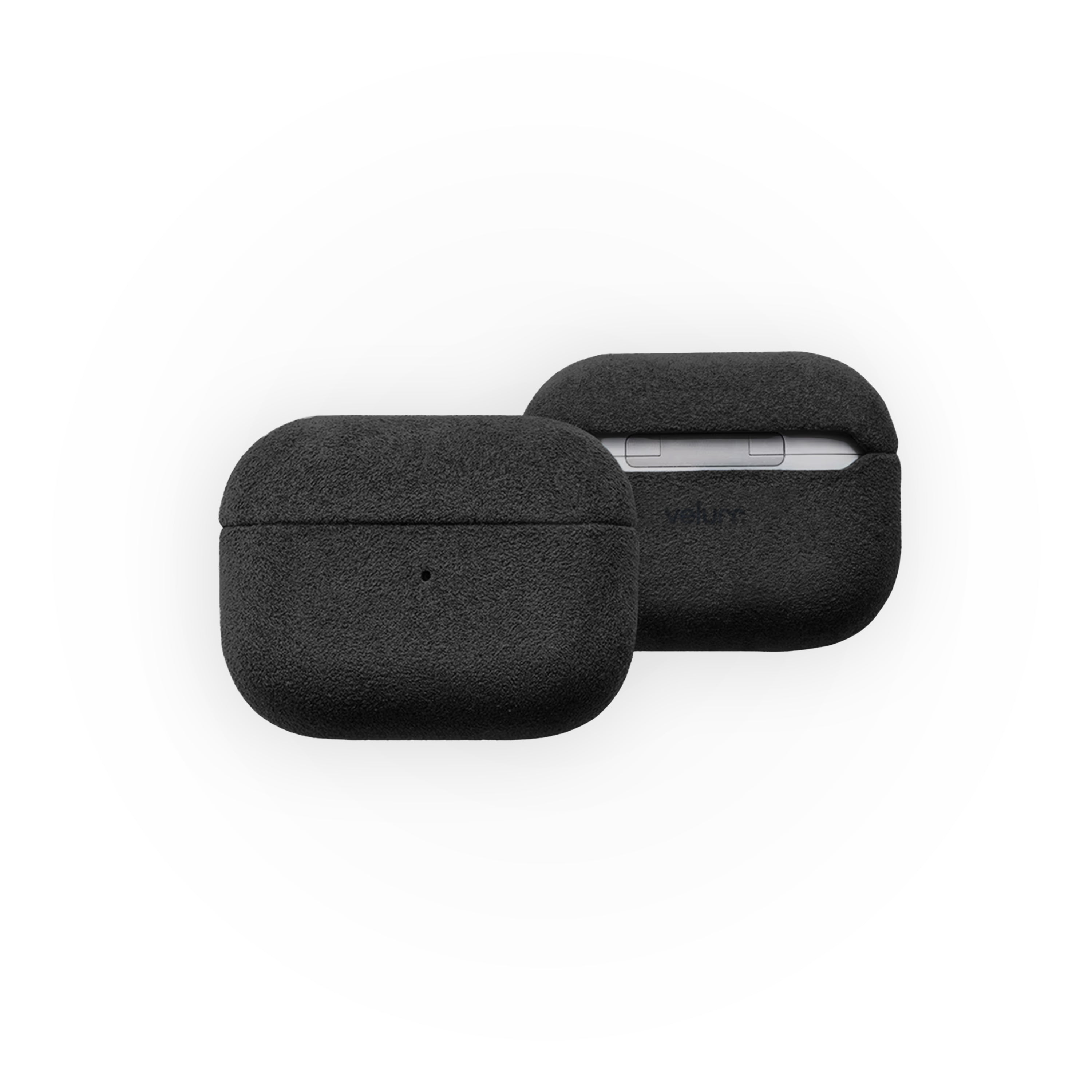 Husă din Alcantara pentru Airpods 4, Negru