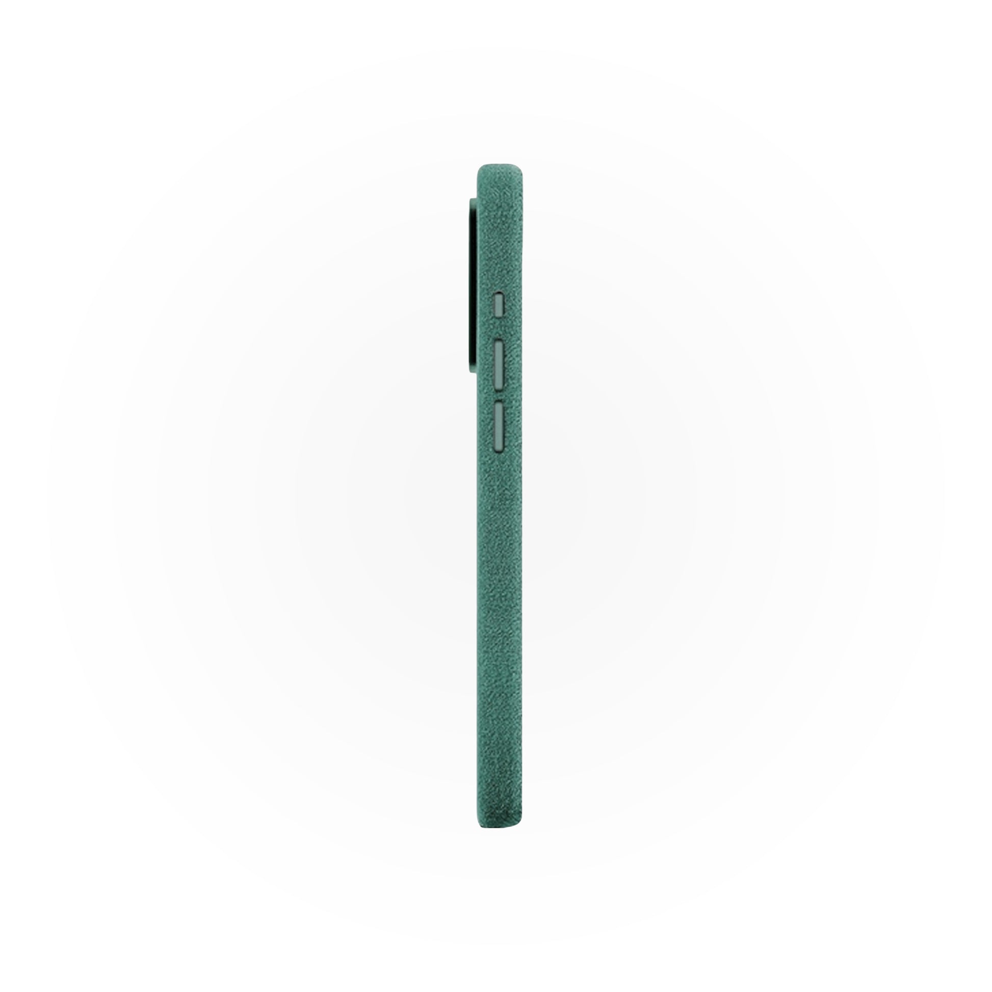 Husă din Alcantara pentru iPhone, Cyan