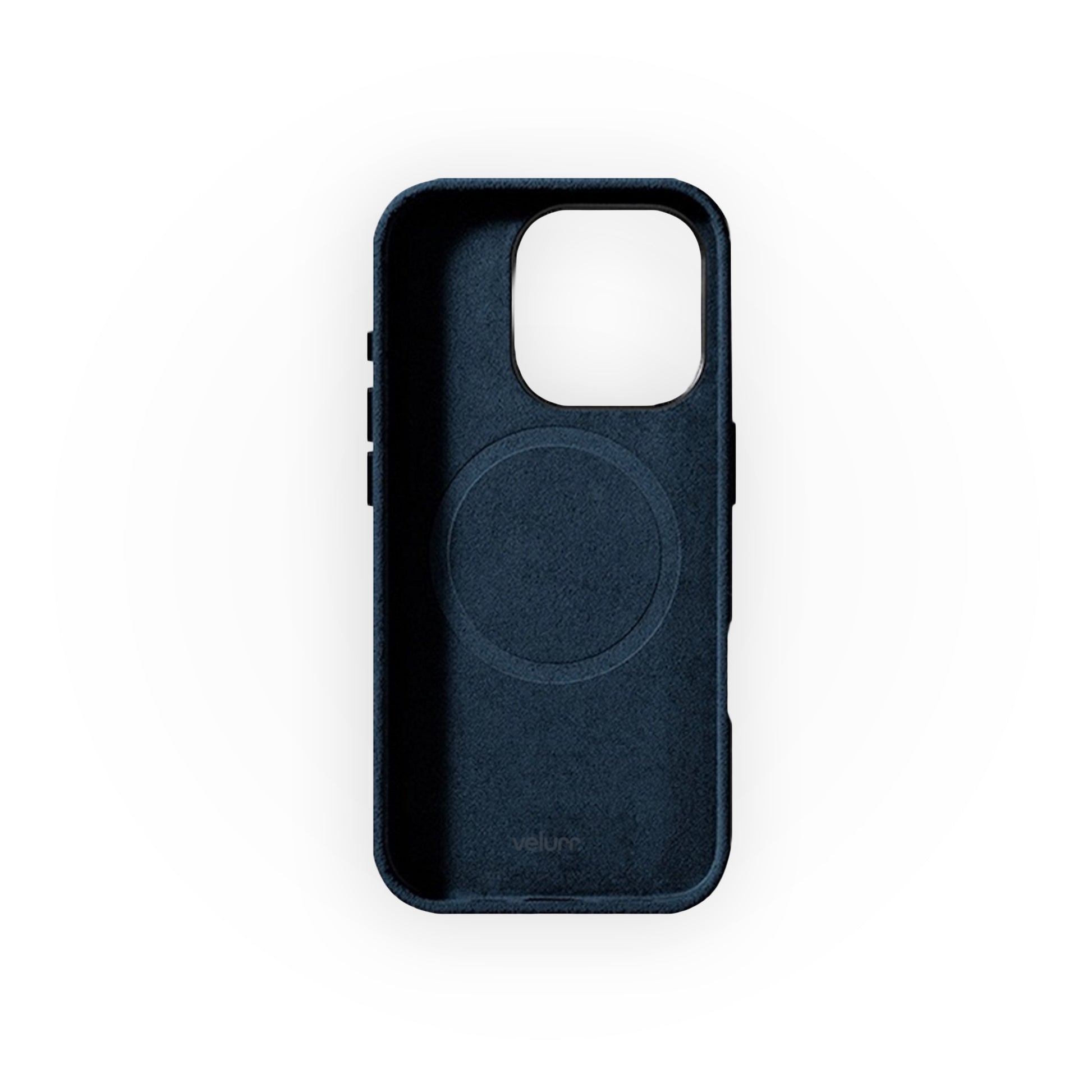 Husă din Alcantara pentru iPhone, Navy Blue