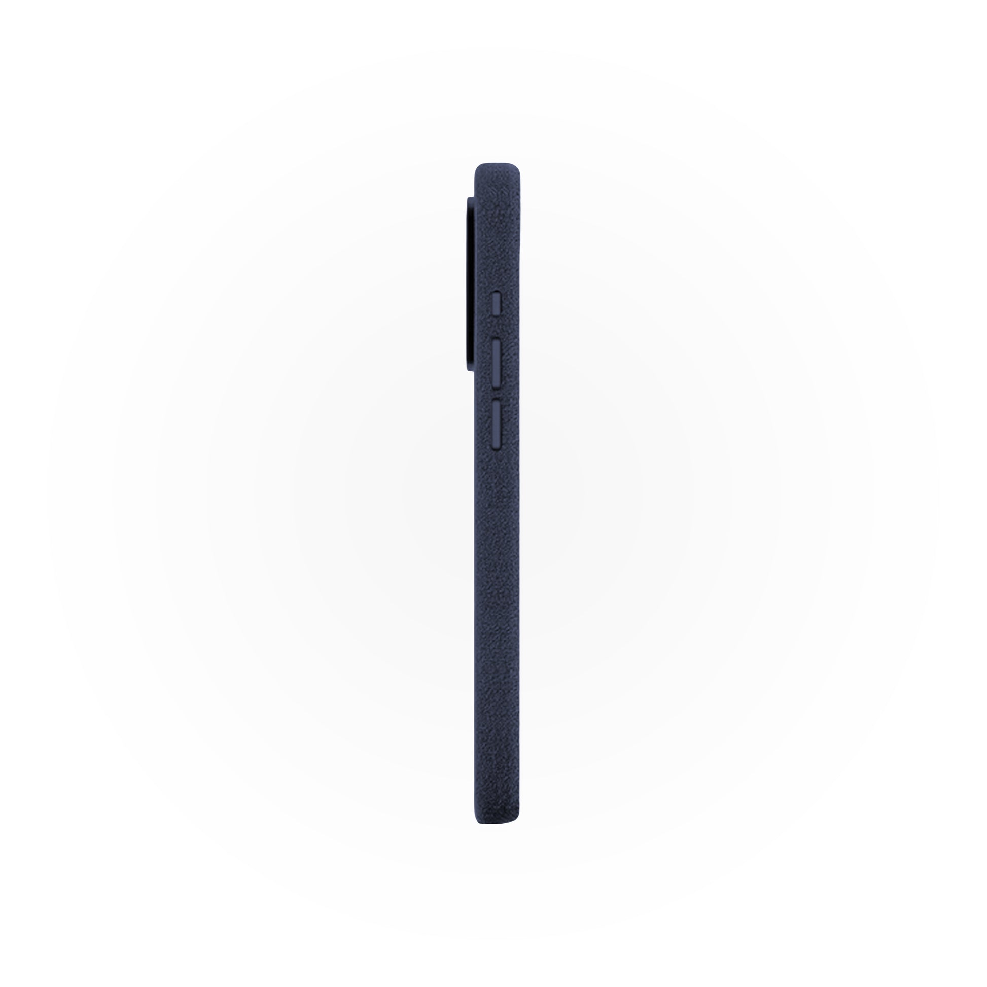 Husă din Alcantara pentru iPhone, Navy Blue