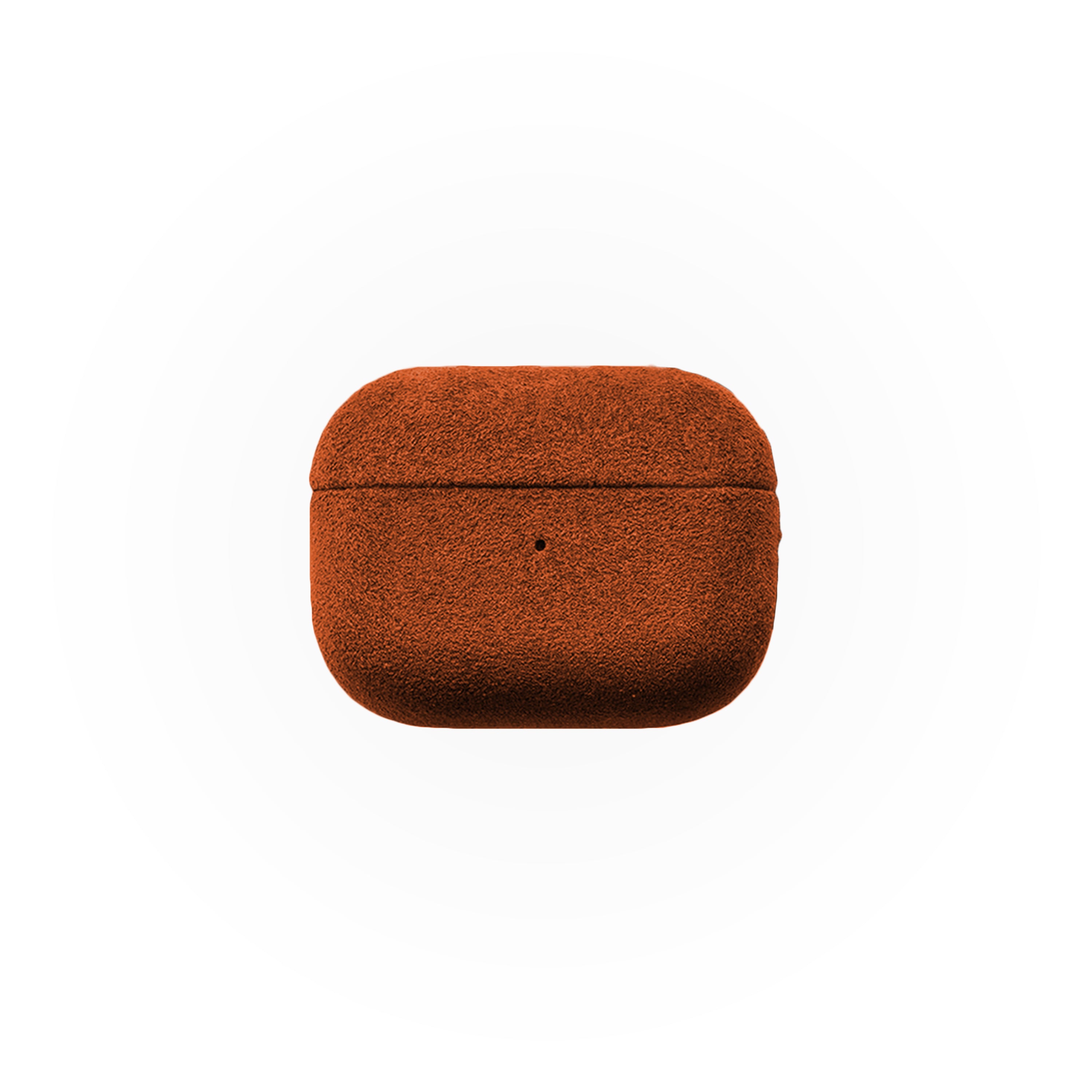 Husă din Alcantara pentru Airpods 4, Dessert Orange